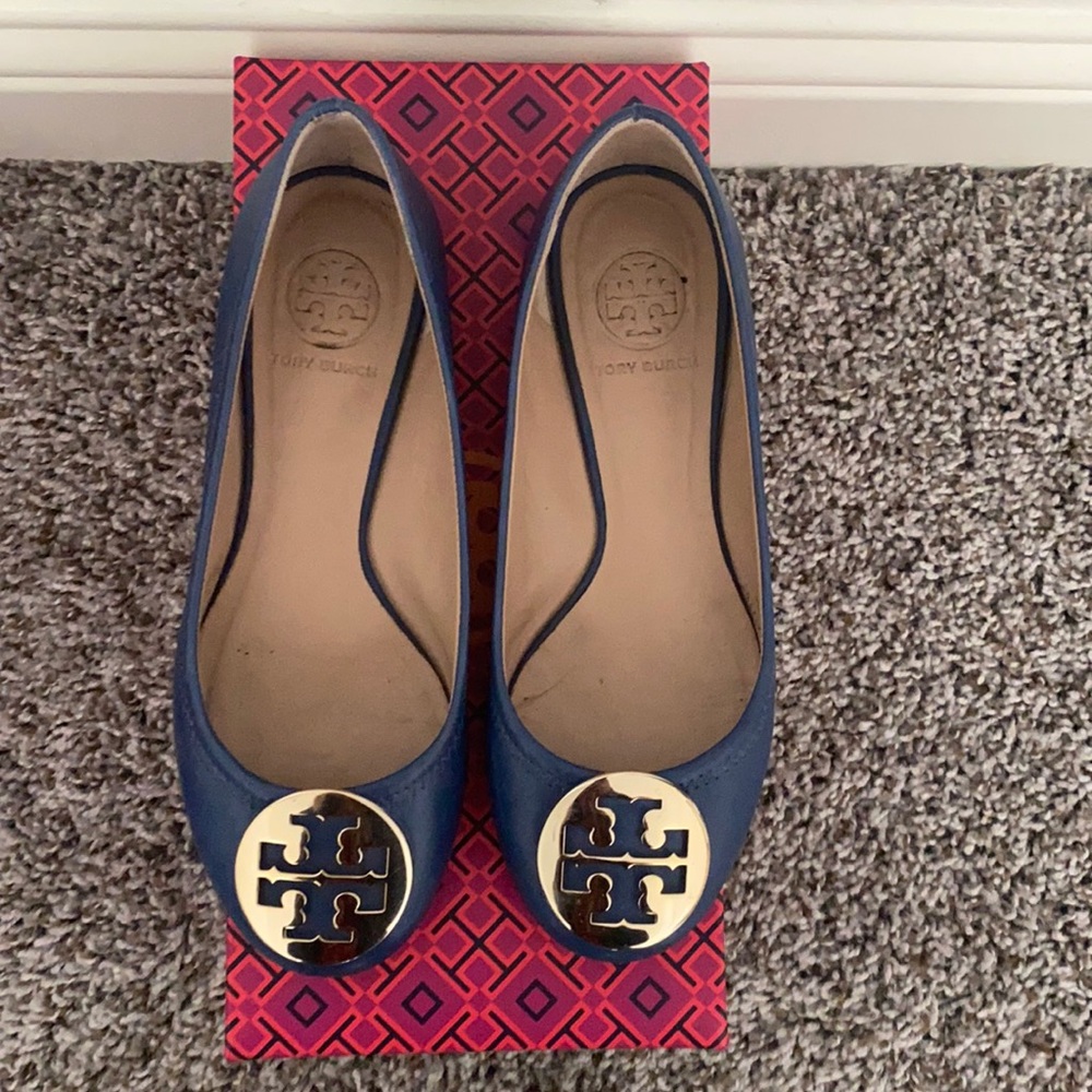 Tory Burch reva flats blue size 5.5